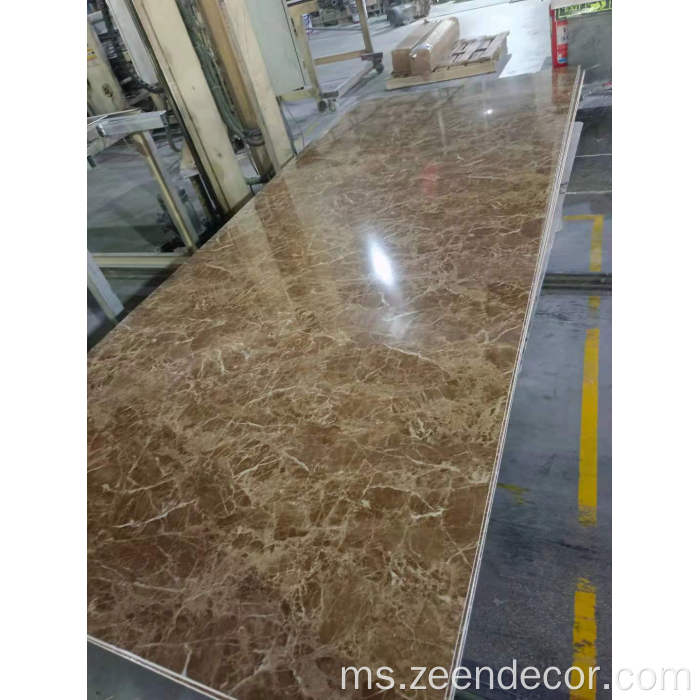 Lembaga plastik akrilik kalis air marmar berkilat tinggi